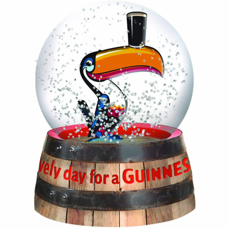 Guinness Waterball Toucan Snowglobe
